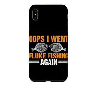 Fluke Fishing Lover for Angler or Flounder Fishing Design Case for iPhone XS Max