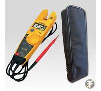 Fluke T5-1000 - Tough, LCD, OpenJaw, 100 Amp, 1000 Volt AC/DC Voltage, Continuity & Current Tester, Displays Resistance To 1000 Ohms + LDMC1 Carry Case