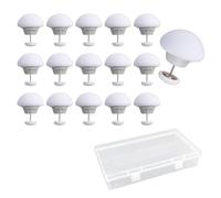 FLULPZU 20 PCS Mushroom Duvet Cover Clips - Safe Non-Cotton Fabric, anti-Slip anti-Runaway Duvet Corner & Cover Clips for Home Use