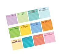 Fluorescent Adhesive Note Pad 360 Sheets Square Shaped Notepads School Supplies for Daily Journaling Note Taking Colorful Grade Gluey Record