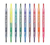 Fluorescent Body Markers Face Paint Markers Art Pens Set Writing Tool for Hand Projects Note Taking and Hand Lettering Set of Bright Glowing Signatures Pens Body Face Art