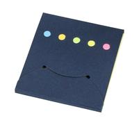 Fluorescent Color Adhesive Note Paper Memo Pad 25 Sheets Per Color Pocket Notepads for Daily Journaling Note Taking Portable Notebook Set