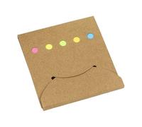 Fluorescent Color Adhesive Note Paper Memo Pad 25 Sheets Per Color Pocket Notepads for Daily Journaling Note Taking Portable Notebook Set