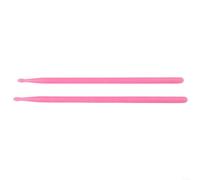 Fluorescent Drumsticks 5A Glow in Dark Nylon Pair for Concerts - Luminous Music Education Drums Orchestral Percussion Gear 15.1 Inch(Pink)