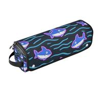 Fluorescent fish sea Wave Pattern 2-in-1 Curling Iron Travel Case with Removable Heat Resistant Mat Waterproof Hair Tools Travel Organizer for Hot Tools Curling Iron Flat Irons Hair Volumizer Styler