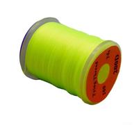 Fluorescent For Fly Tying Thread 200D Nylon Construction for For Fly Body Wrapping 100 Yards Spool Fits Common Spool Holders (Yellow)