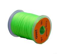 Fluorescent For Fly Tying Thread 200D Nylon Construction for For Fly Body Wrapping 100 Yards Spool Fits Common Spool Holders (Green)