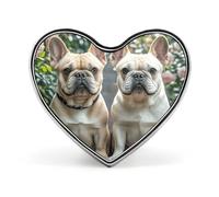 Fluorescent Forest Lapel Pin Heart Brooches And Pins - Metal Badge for Shirts, Jackets, Hats | Durable Fashion Accessory & Gift for Men, Women, Events, french bulldog, Love form