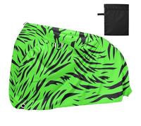 Fluorescent Green Tigers Fur Texture Waterproof Bike Covers with Lock Holes Anti Dust Rain Snow UV Storage Road Bike Cover Fits for Most capa para motocicleta