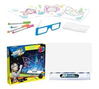 Fluorescent Led Writing Board, Magic 3D Drawing Pad, Light Up Art Pad with Smooth, Durable Acrylic Panel with Bright Illumination, Painting and Tracing Tool, Accessory for Spelling