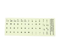 Fluorescent Letter Keyboard Sticker Sheet for Laptop and Desktop Use | Spanish Language Decal, Matte Ink Finish, Adhesive Sheet, School and Home