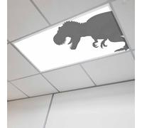 Fluorescent Light Covers for Ceiling Lights Dinosaurs Magnetic Light Filters 1 Pack 4x2 ft Cartoon Animals Silhouettes Ceiling Lights Cover for Classroom Office School Home Drop Lamp Decor