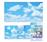Fluorescent Light Covers for Ceiling Lights - Magnetic Cloud Cover for Fluorescent Or LED Fixture - Must Haves for Teacher Supplies - Classroom, Home, Office Cubicle Decor - Filters Overhead Lighting