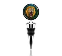 Fluorescent Lion Wine Stoppers Reusable Wine Bottle Stopper Decorative Champagne Stoppers Silicone Beverage Bottle Sealer Keep Fresh, Leakproof Wines Saver for Bar Party Decor
