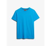 Fluorescent logo embroidered T-shirt Superdry Essential Bleu L