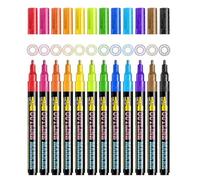 Fluorescent Marker Set - Colorful Highlighters, Durable Writing Tools, Creative Stationery Kit, for Note Taking | Long Lasting Pens for Highlighting L