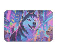 Fluorescent Neon Dog Summer pads for dogs Self Cooling 38" x 23" cooling matt for animals indoors non-electric tapete enfriador para perros M