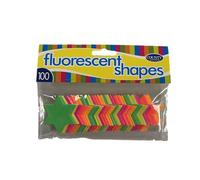 Fluorescent Neon Stars - 100 Pack 42mm Stars Markets Shops Car Boot Sales