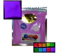 Fluorescent Neon Ultraviolet UV Blacklight Glow Powder - Choose from 10 Colours (100g Violet)