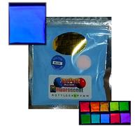 Fluorescent Neon Ultraviolet UV Blacklight Glow Powder - Choose from 10 Colours (50g Blue)