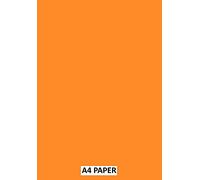Fluorescent Orange A4 Paper 80gsm Sheets - Arts and Crafts - Select Amount (100)