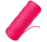 Fluorescent Pink String 500 Ft - #18 Neon Pink Twine - Nylon String Line for Mason Line, Construction, Leveling