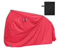 Fluorescent Red Waterproof Bike Cover with Lock Holes Indoor Outdoor Storage Rain Cover Fits for Most funda para moto