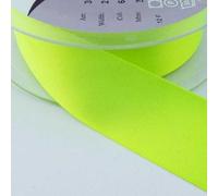 Fluorescent Satin Ribbon 3mm 5mm 10mm 15 25mm 35 50mm Neon Buy 2 4 8 Meters 104D, Neon Yellow Florescent, 50mm 2m
