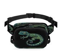 Fluorescent Spotted Lizard Fanny Pack Waterproof Belt Bag Crossbody Bags for Women Men Holiday Gifts