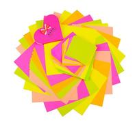 Fluorescent Square Origami Paper Folded Paper Kids Handmade DIY Scrapbooking Craft Paper (15cm x15cm)
