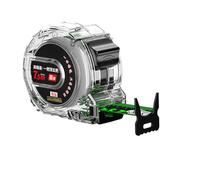 Fluorescent Steel Tape Measure - 7.5 M Transparent Dual Sided Precision Measuring Tape, Easy To Read Retractable With Lock
