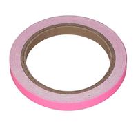 Fluorescent Tape, 10m Length Light Charging Luminous Tape Glow in The Dark Tape Under UV Black Light Fluorescent Tape for Smooth Walls Stairs (Pink)