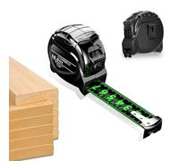 Fluorescent Tape Measure 10 Metre/32.8ft,25mm Waterproof Width General Builders Tape Measure Portability Retractable Height Measuring Device Fixed Hook Heavy Duty For Height Measurement Industrial