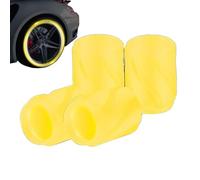 Fluorescent Tire Valve Cap - 4X Glow Car Tire Valve Caps,Tire Air Caps Cover Decoration Accessories, Riding Biking Accessories for Most Cars SUVs Trucks