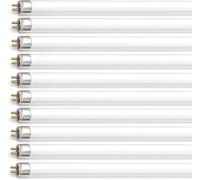 Fluorescent Tube, T5, 6 Watts, 3500K White, 9inch, 2 Pin, Pack of 10