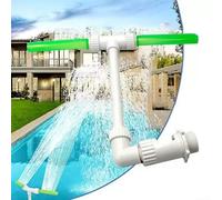 Fluorescent Two-Stream Fountain Sprinkler System with Bracket and Water Tank for Backyard Pools Garden Ponds and Hydrotherapy Spas (With adapter)