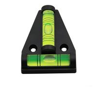 Fluorescent Yellow-Green Bubble Level with Clear Visibility for Low-Light Environments and On-Site Measurements (black)