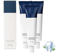Fluoride-Free hydroxyapatite whitening Toothpaste, whitens Teeth, Contains Coconut Oil and xylitol, Natural Enamel Care, whitens, Strengthens Enamel and remineralizes, freshens Breath