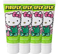 Fluoride Toothpaste for Kids 75ml - Strawberry Flavour Gentle Enamel Protection, Cavity Prevention, Sugar-Free Formula with Fun Character Design to Encourage Daily Brushing Habits - Pack of 4