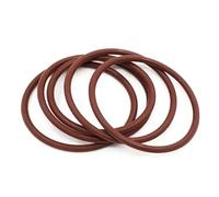 Fluorine Rubber O-Ring 125x115x5mm Brown, Metric FKM Seal Gasket, High Temperature & Oil Resistant for Kitchen and Home Appliances, Pack of 5