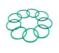 Fluorine Rubber O-Rings, 73.33mm OD, 66.27mm ID, 3.53mm Width, Green 5 Pcs