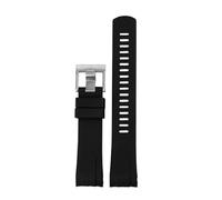 Fluorine Rubber Silicone Watch Strap Compatible With Seiko Abalone PROSPEX Series SRPE99K1 SRP777 SRP773 SRPC25 SRPA21 Watchband 20mm 22mm(Black A,22mm)
