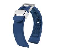 Fluorine Rubber Silicone Watch Strap Compatible With Seiko Abalone PROSPEX Series SRPE99K1 SRP777 SRP773 SRPC25 SRPA21 Watchband 20mm 22mm(Blue B,22mm)