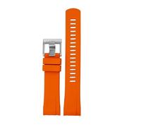 Fluorine Rubber Silicone Watch Strap For Seiko Compatible With Abalone PROSPEX Series Compatible With SRPE99K1 SRP777 SRP773 SRPC25 SRPA21 Watchband 20mm 22mm(Orange A,20mm)