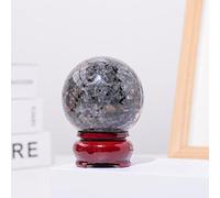 Fluorite Ball Sphere and Quartz Hand Crystal Home Feng Shui Decoration Accessory Stone,Flame Stone-5cm