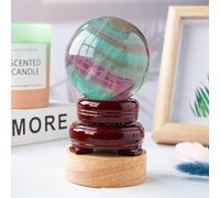 Fluorite Crystal Ball Chic Decorative Ornament for Office Home,A,60~70mm