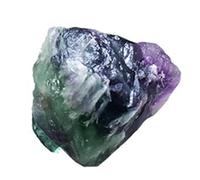 Fluorite Crystal Stone - Multicoloured Gemsstone Decor, Spiritual Altar Ornament, Uniique Geological Inclusion + Unpolished Finish, Natural Calcium Fluoriide Mineral - for Science Teaching & Rituals