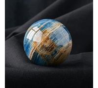 Fluorite Rough Stone Crystal Ball Rainbow for Decoration or Magic,Blue Rex-5cm