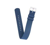 Fluoro Rubber Band Hook And Loop Canvas Texture Straps For Tudor Watches, Durable Single Pass One-Piece Replacement Watch Band Strap For Men & Women (Blue, 20mm)