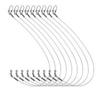 Fluorocarbon Fishing Leaders Line Carbon Fiber Material With Rolling Swivel Pressure Test Fastlock 7-18kg Test Weight Multiple Length Options For Fresh Saltwater Fishing(18KG 40CM)